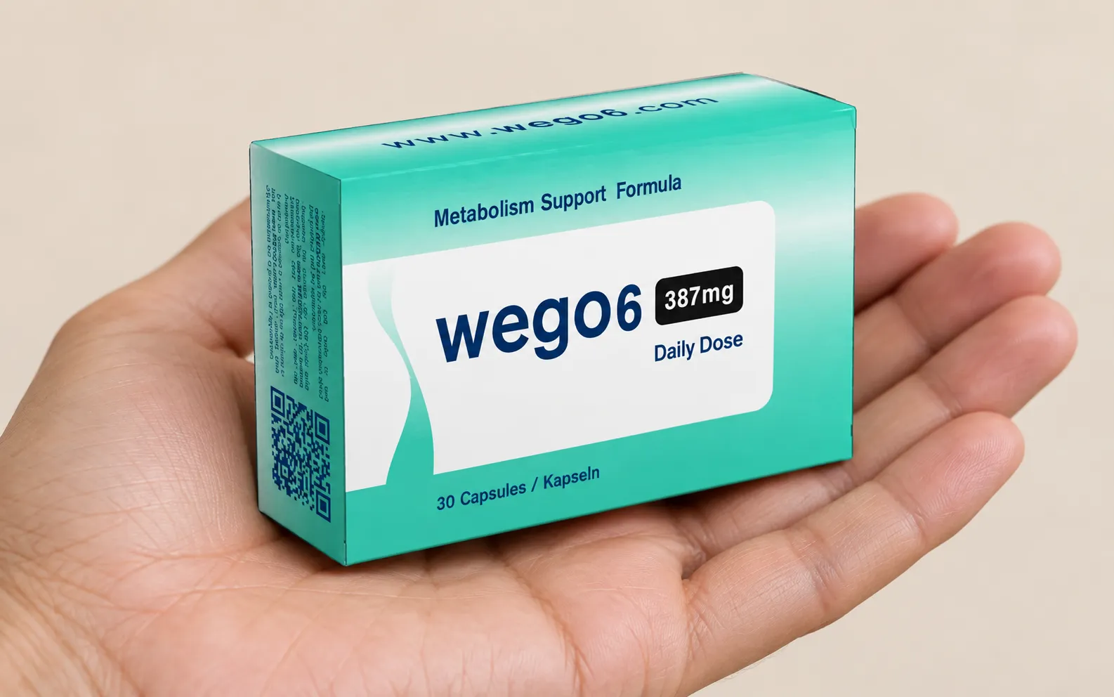 WEGO6 — Verpackung in der Hand