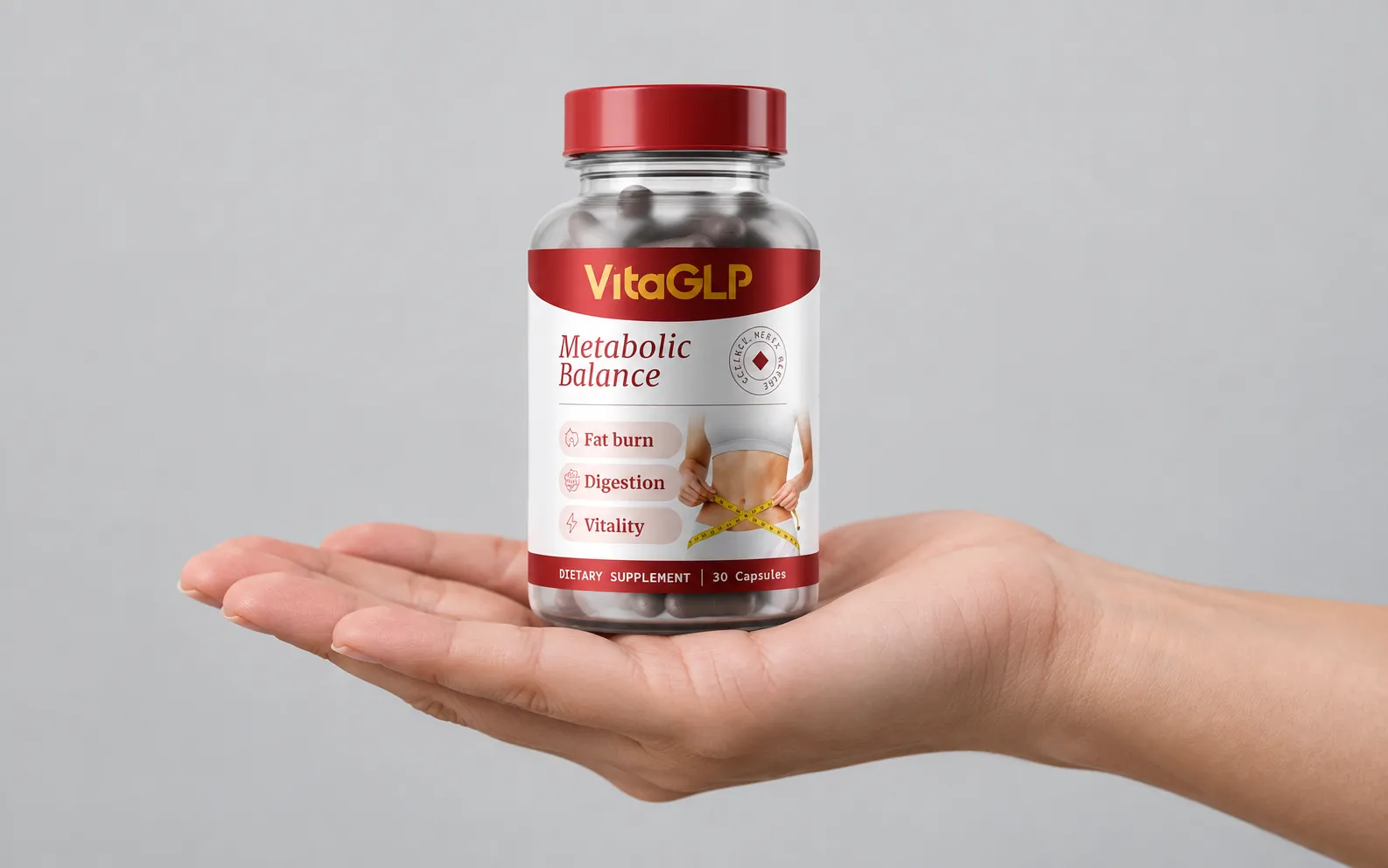 VitaGLP — Verpackung in der Hand
