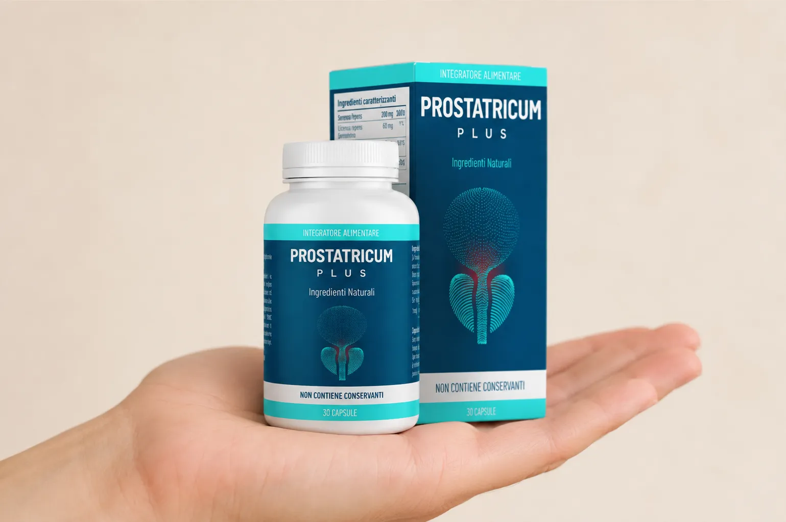 Prostatricum PLUS — Verpackung in der Hand