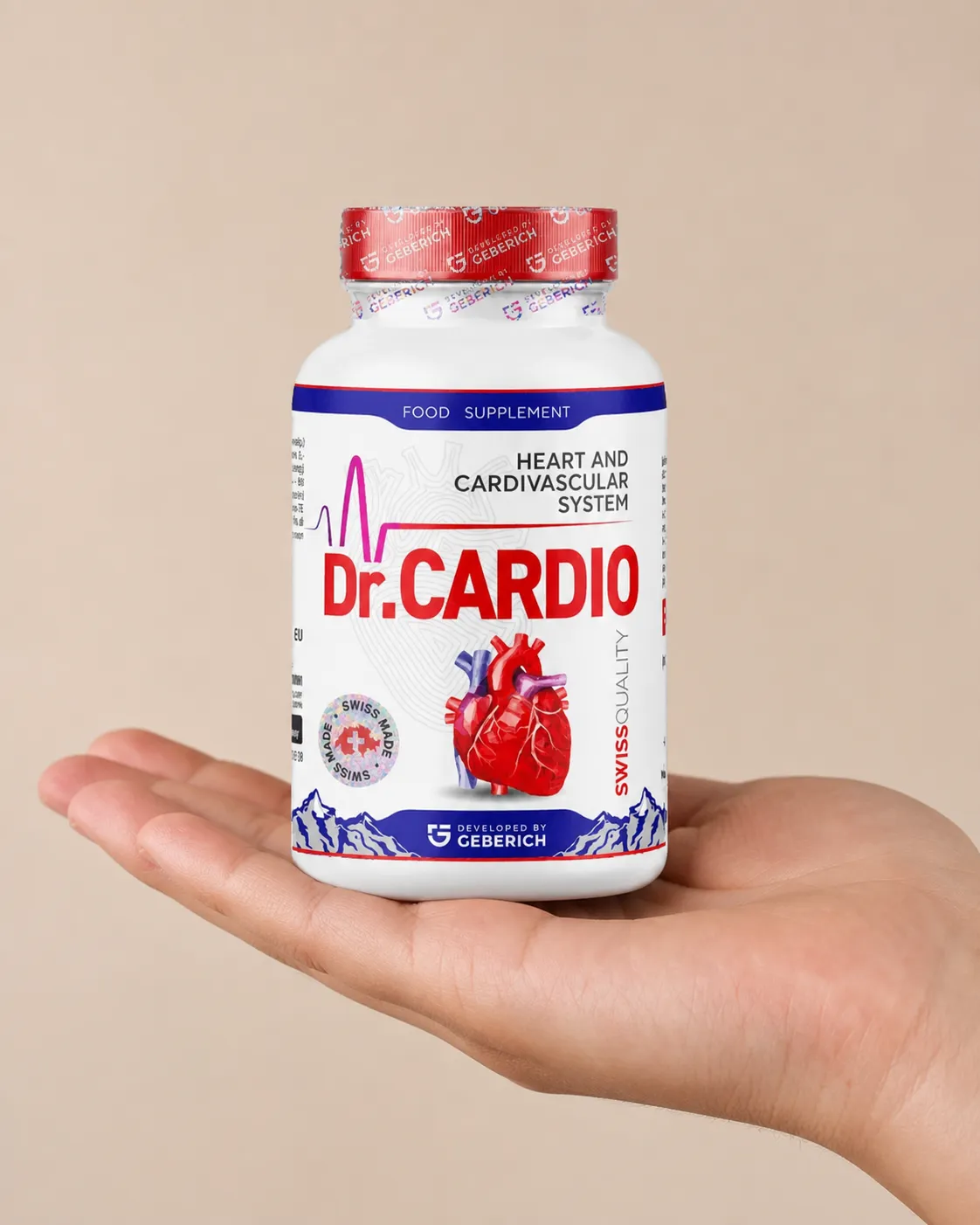 Dr.Cardio — Verpackung in der Hand