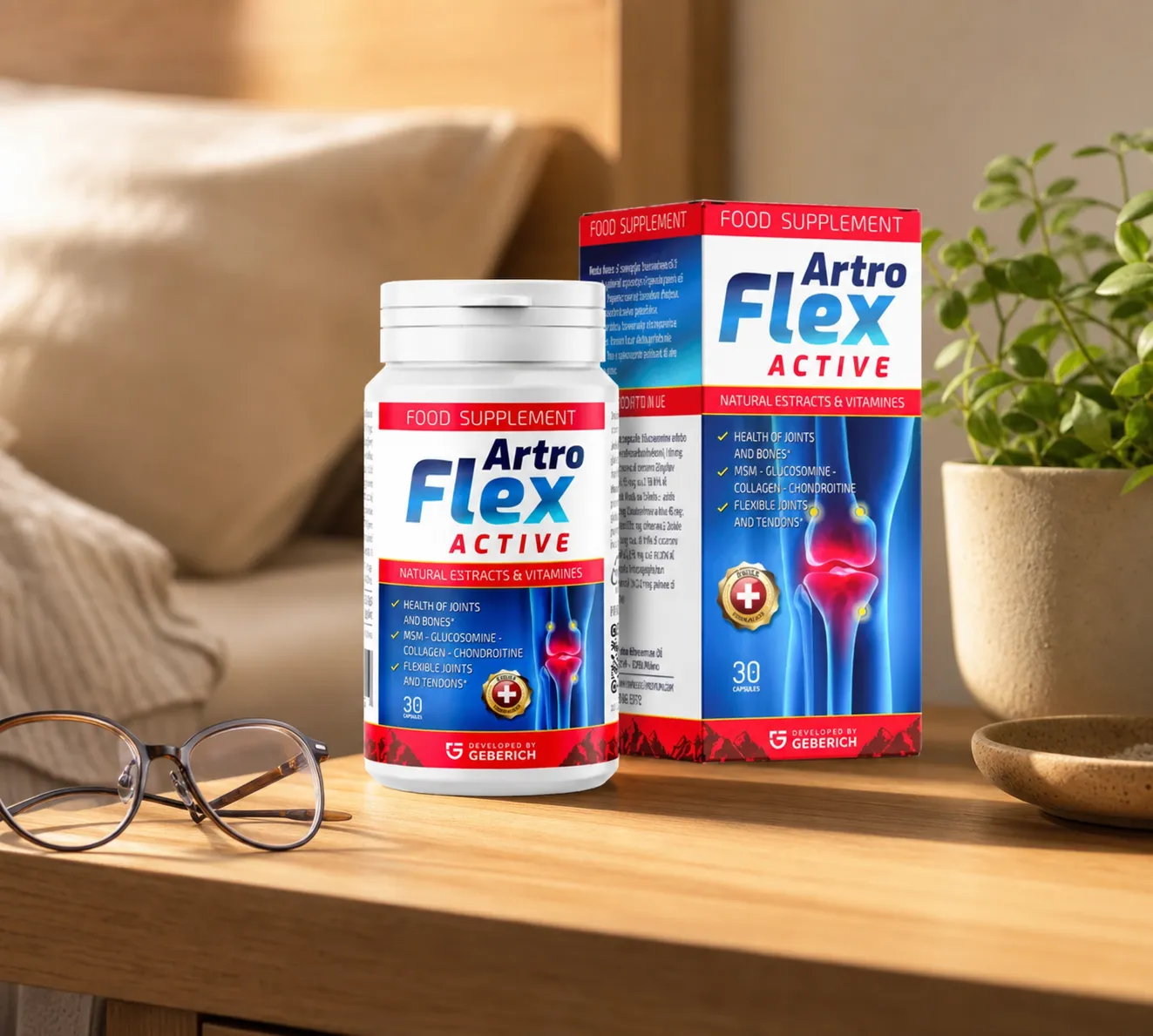 Artroflex Active — Verpackung im Alltag