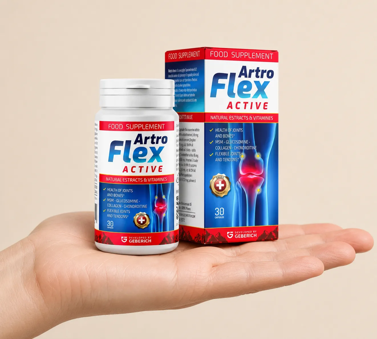 Artroflex Active — Verpackung in der Hand