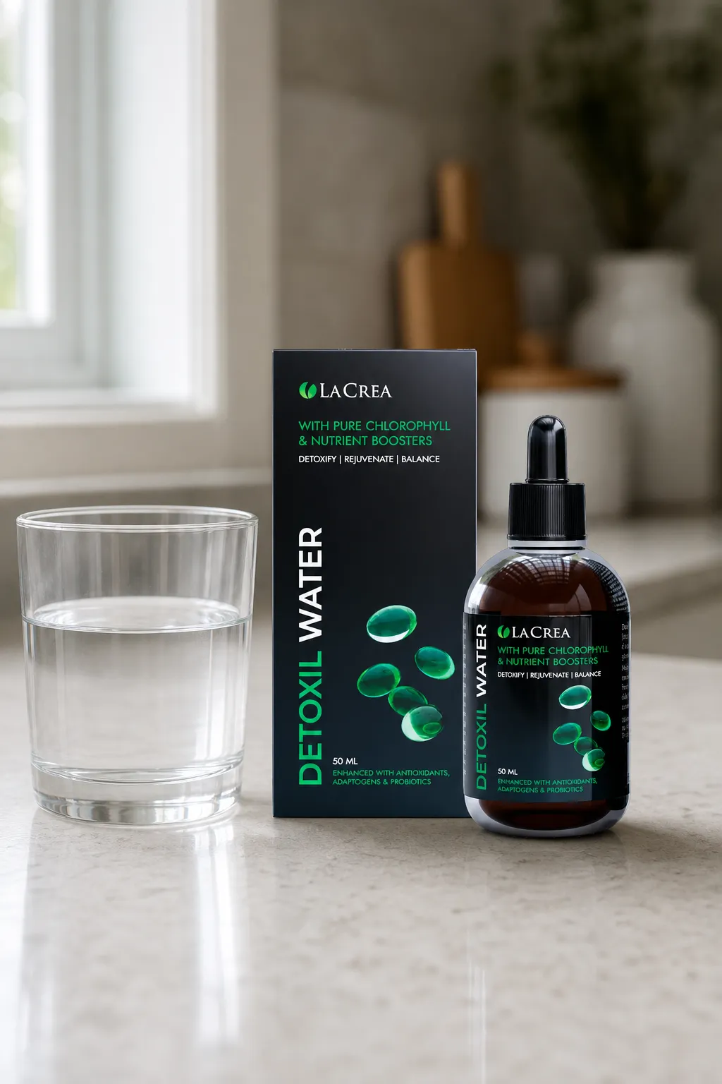 Detoxil Water Parasites — Verpackung im Alltag