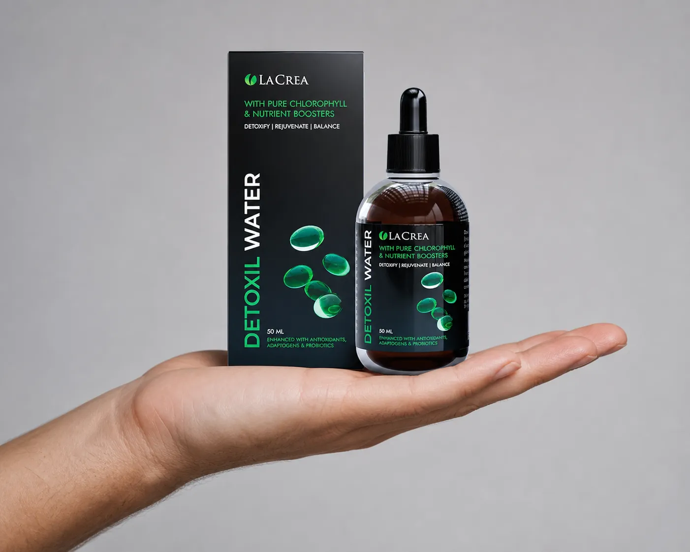 Detoxil Water Parasites — Verpackung in der Hand