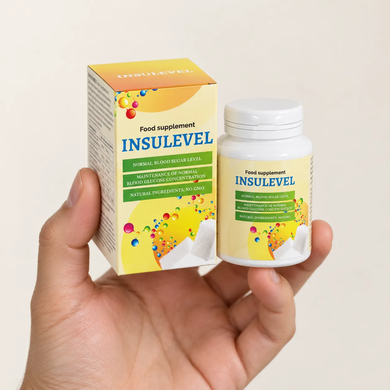 INSULEVEL — Verpackung in der Hand
