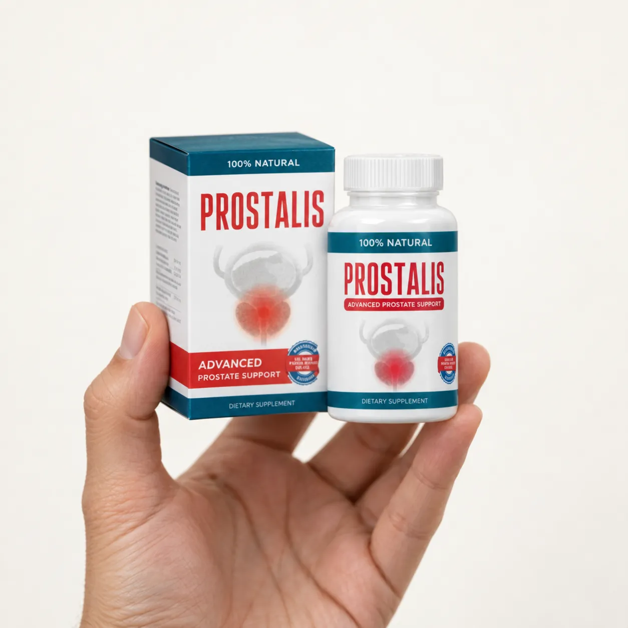Prostalis — Verpackung in der Hand