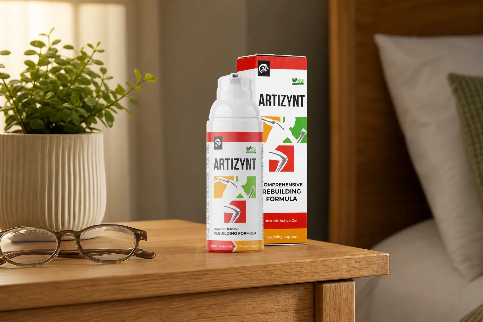 ArtiZynt Gel — Verpackung im Alltag