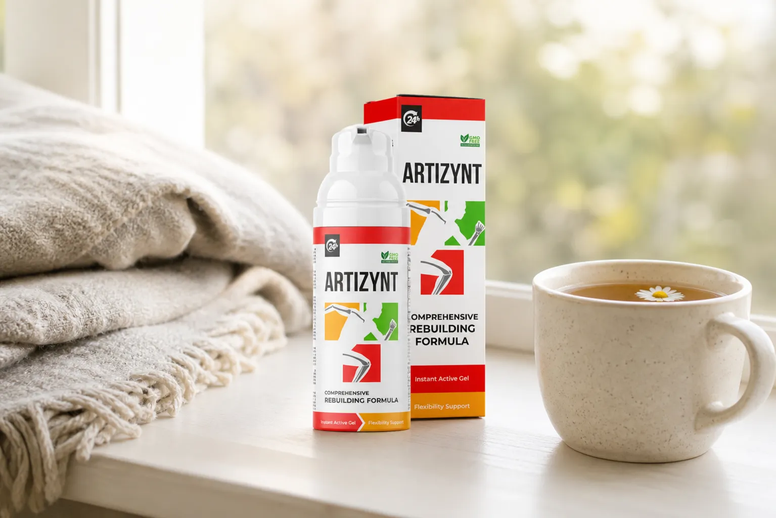ArtiZynt Gel Full price + — Verpackung im Alltag