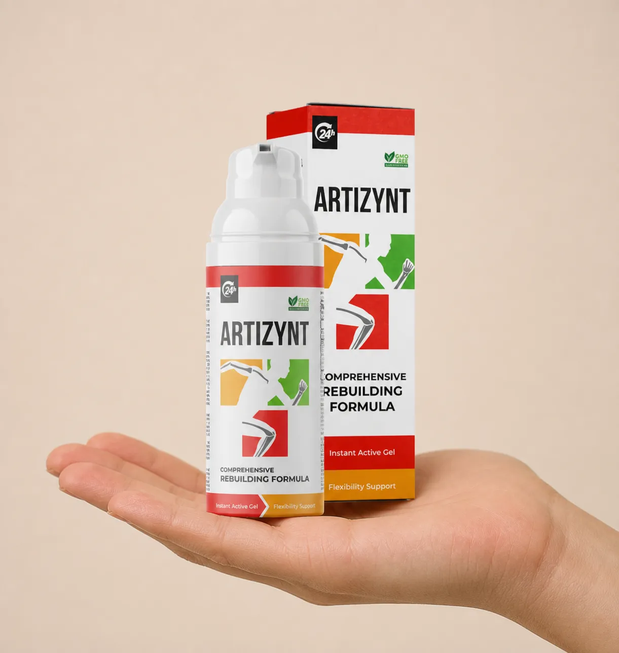 ArtiZynt Gel Full price + — Verpackung in der Hand