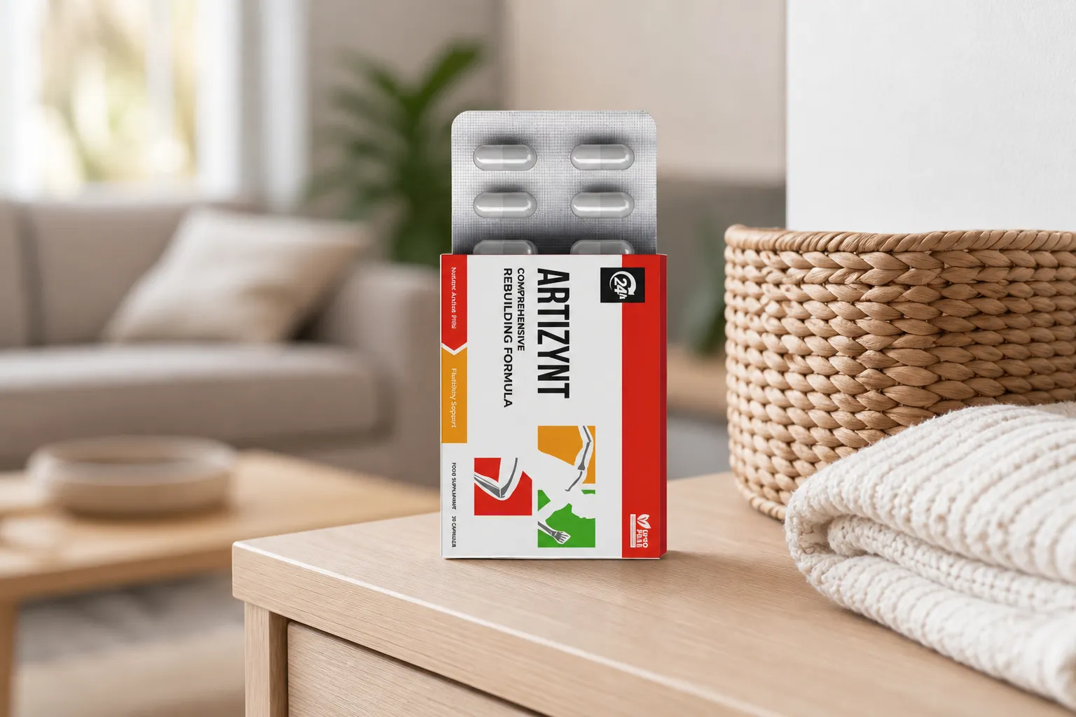 ArtiZynt Capsules Full price + — Verpackung im Alltag