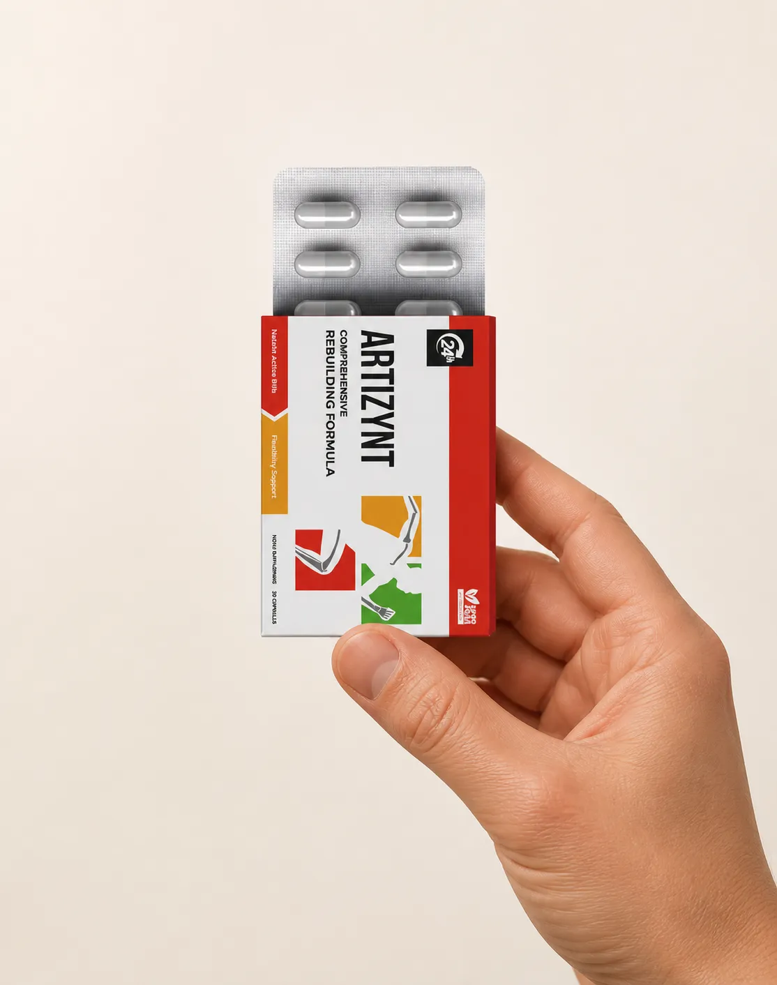 ArtiZynt Capsules Full price + — Verpackung in der Hand