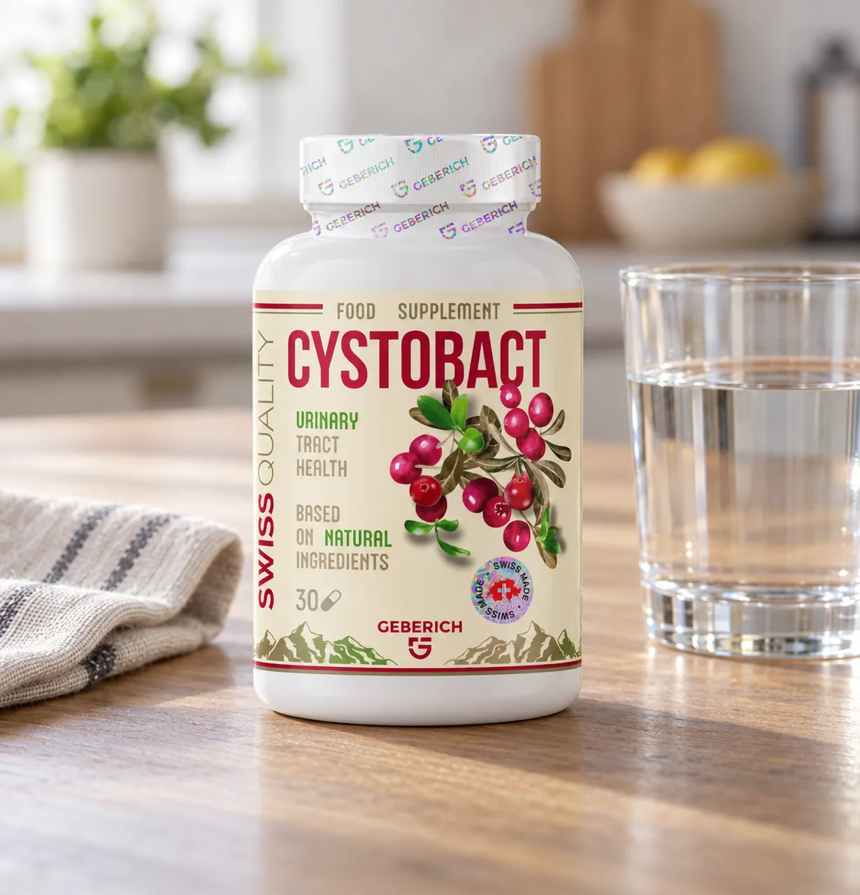 CYSTOBACT — Verpackung im Alltag