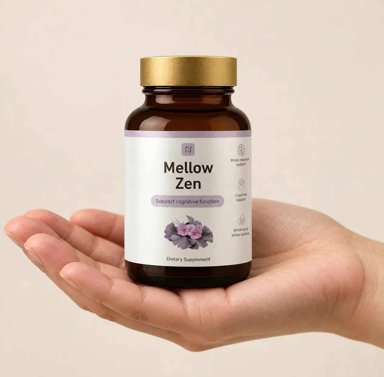 Mellow Zen — Verpackung in der Hand