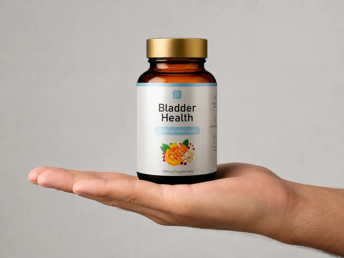 Bladder Health — Verpackung in der Hand