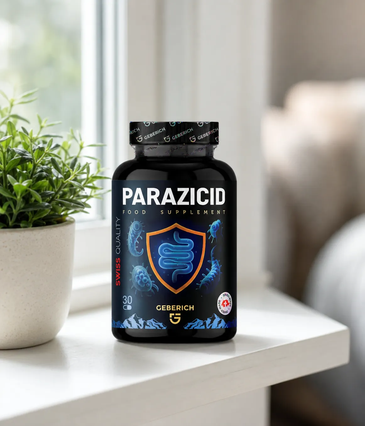 Parazicid — Verpackung im Alltag