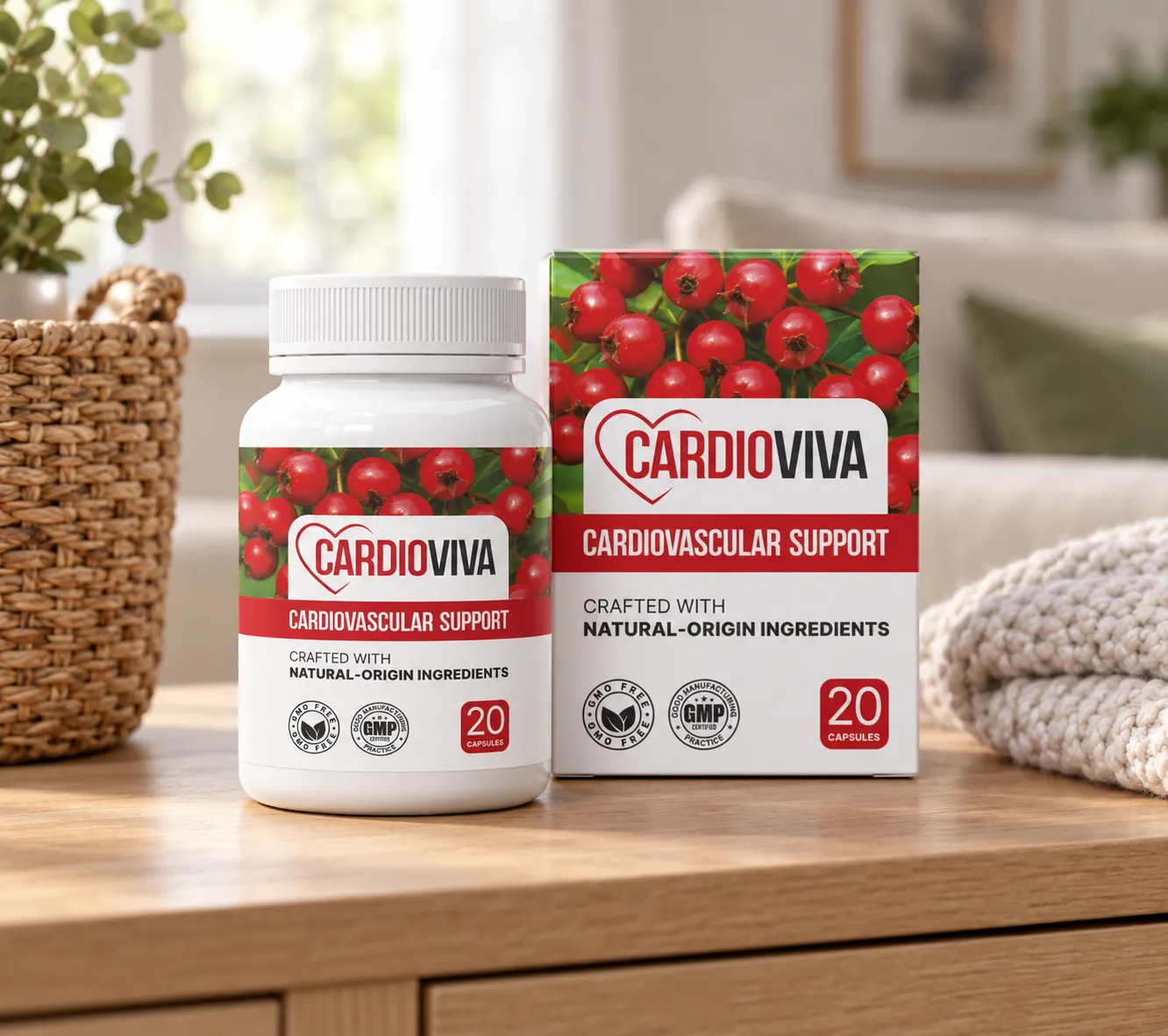 CardioViva — Verpackung im Alltag