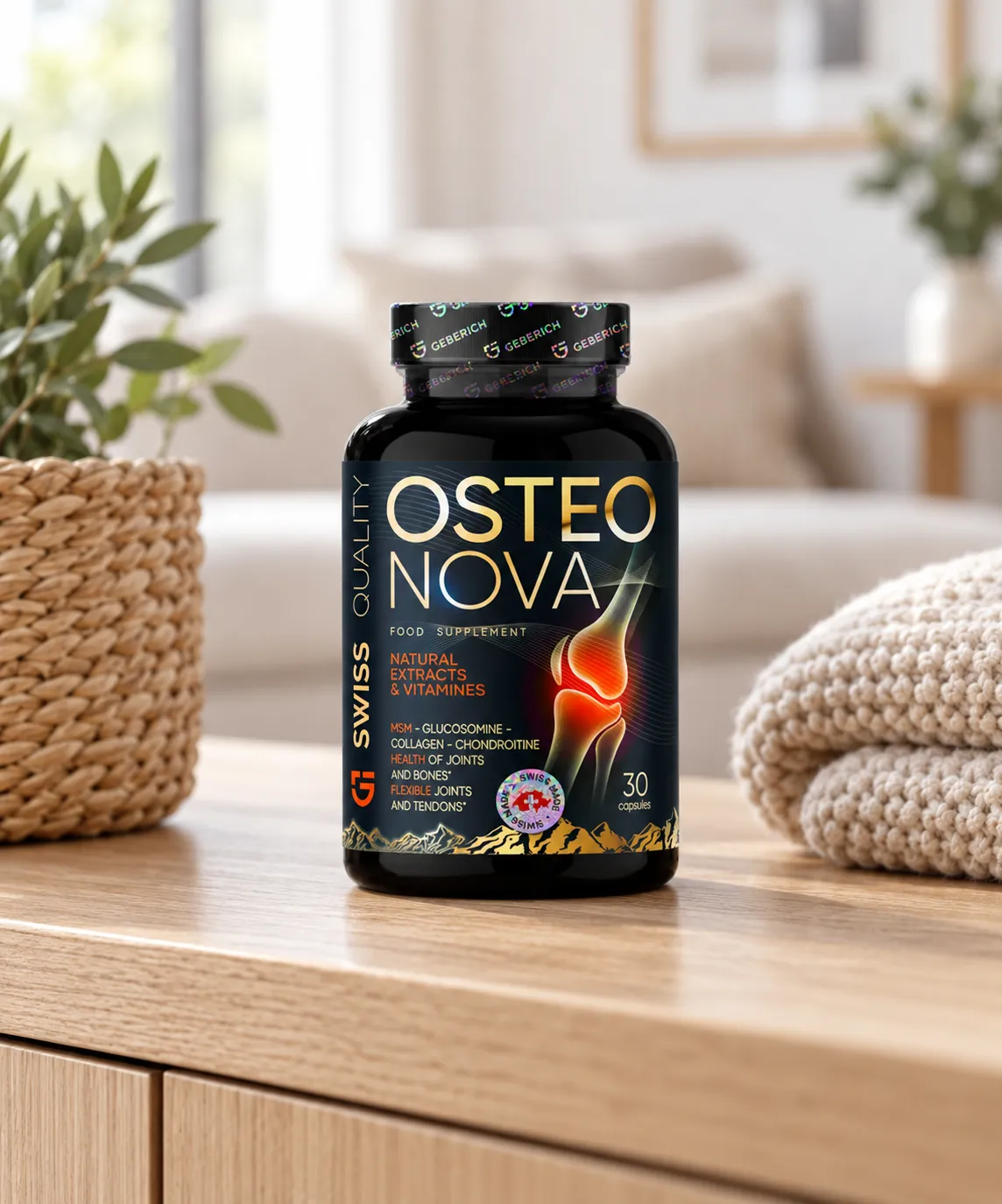OsteoNova — Verpackung im Alltag