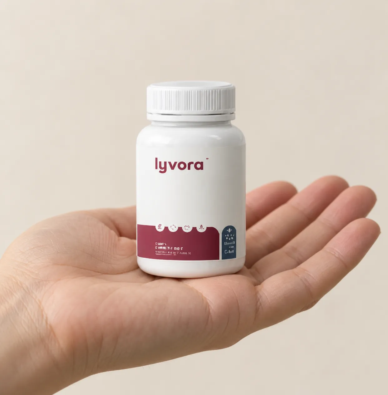 Lyvora — Verpackung in der Hand