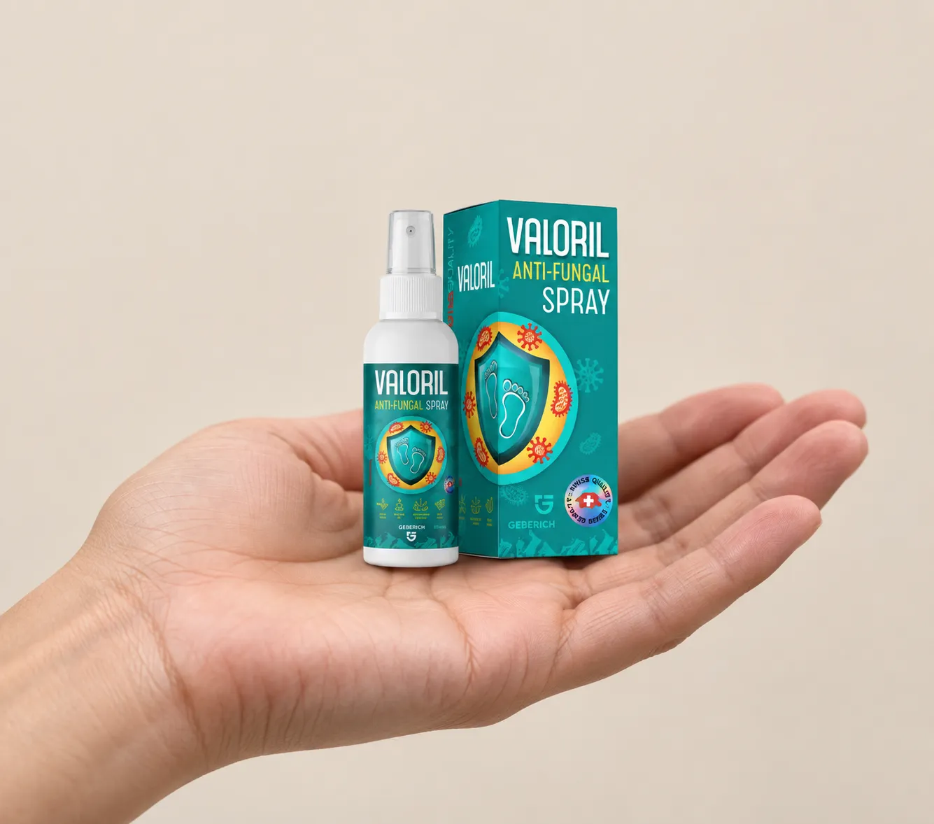 VALORIL — Verpackung in der Hand
