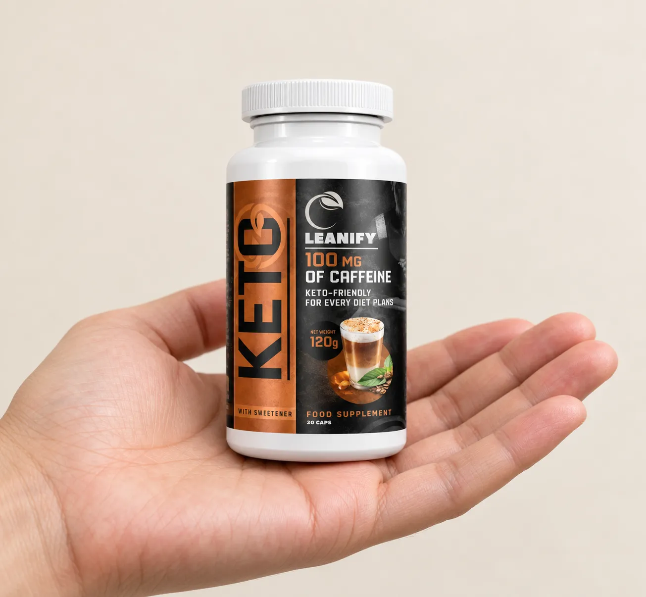 Leanify Keto — Verpackung in der Hand