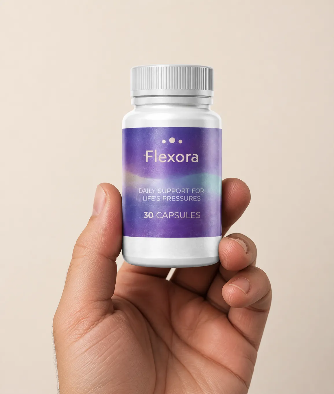 Flexora — Verpackung in der Hand