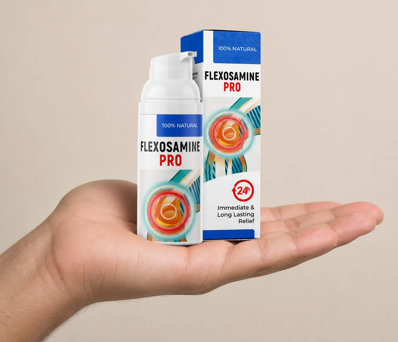 Flexosamine PRO — Verpackung in der Hand
