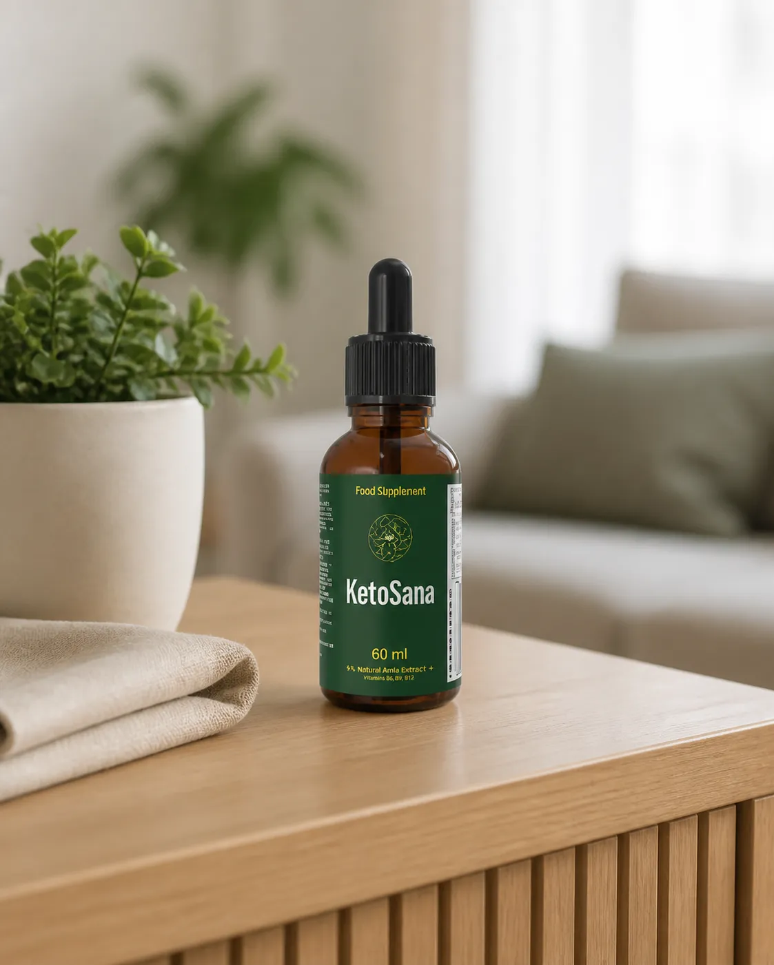 KetoSana — Verpackung im Alltag