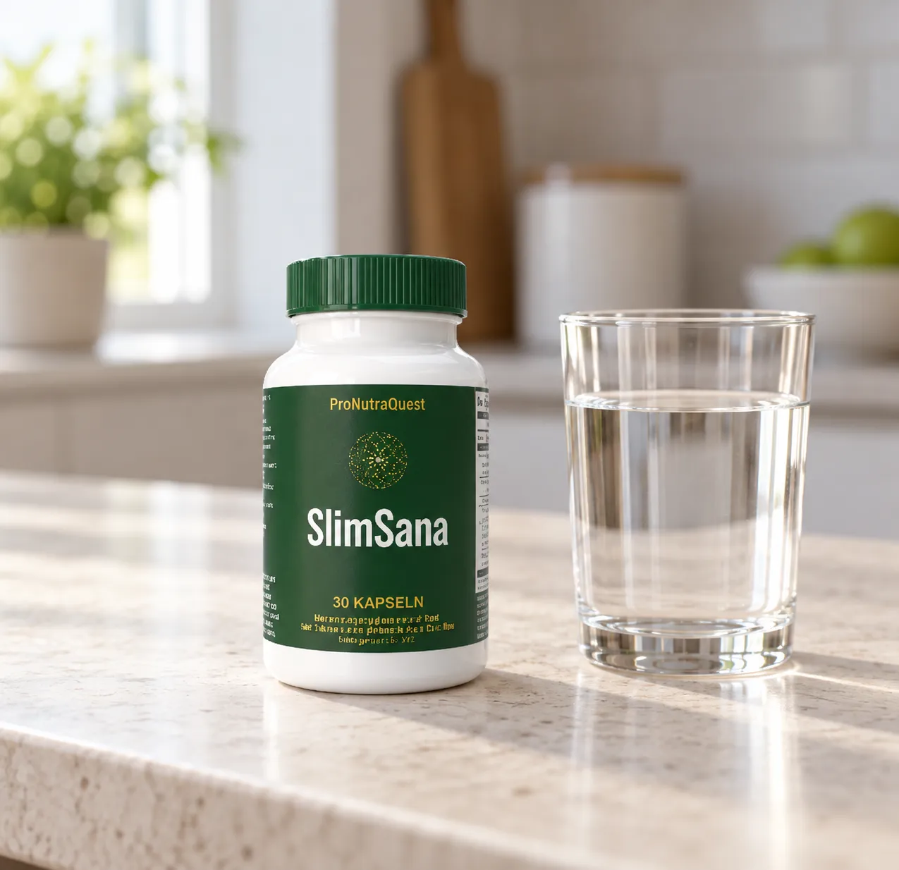 SlimSana — Verpackung im Alltag