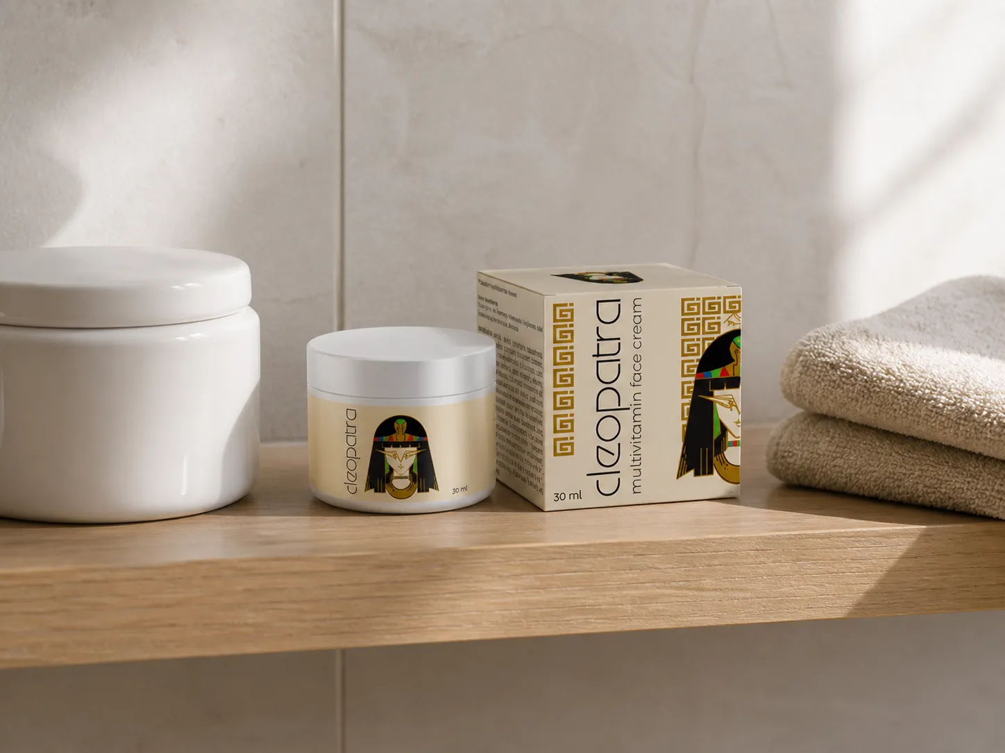Cleopatra cream lp — Verpackung im Alltag