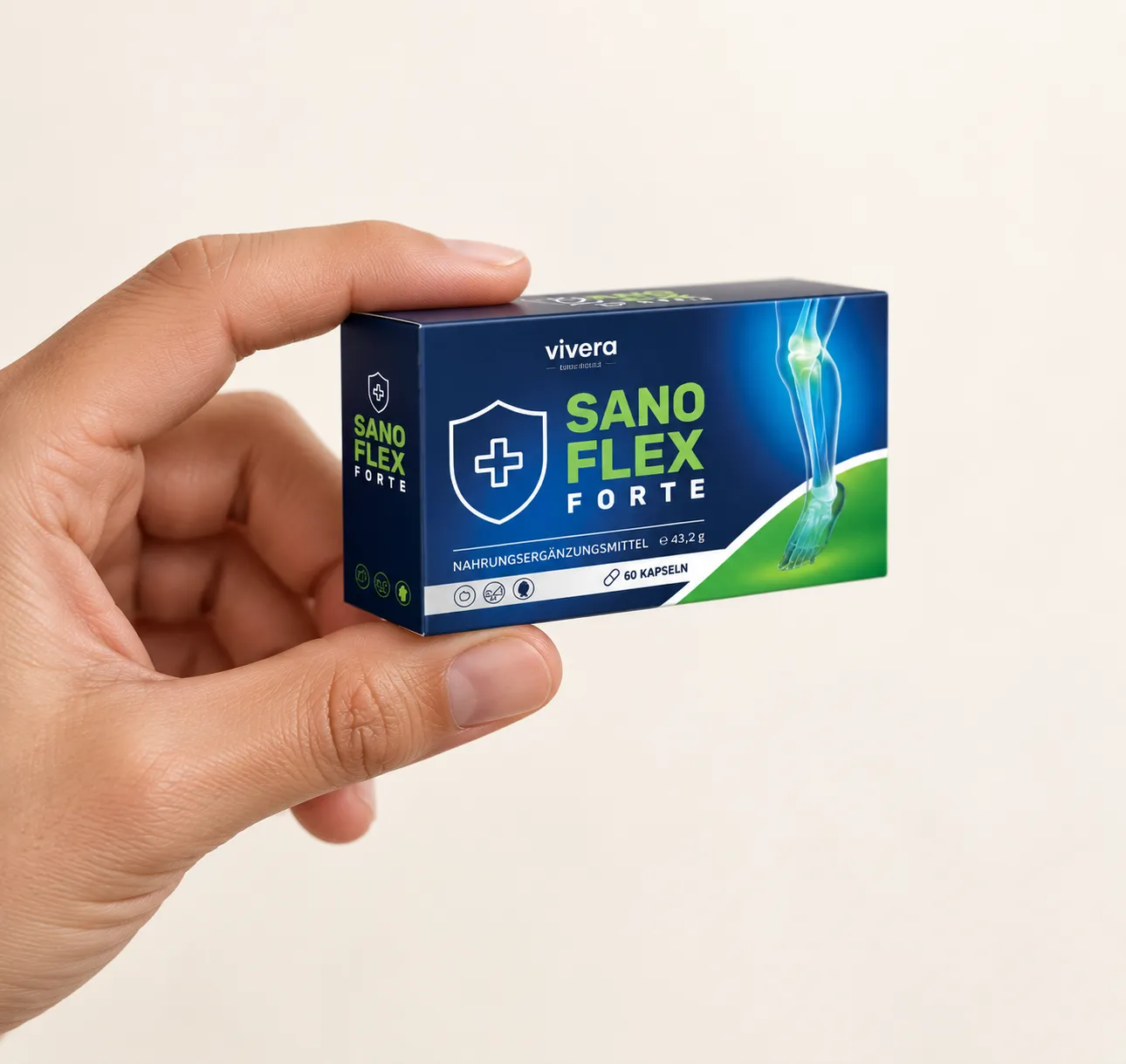 SANOFLEX — Verpackung in der Hand