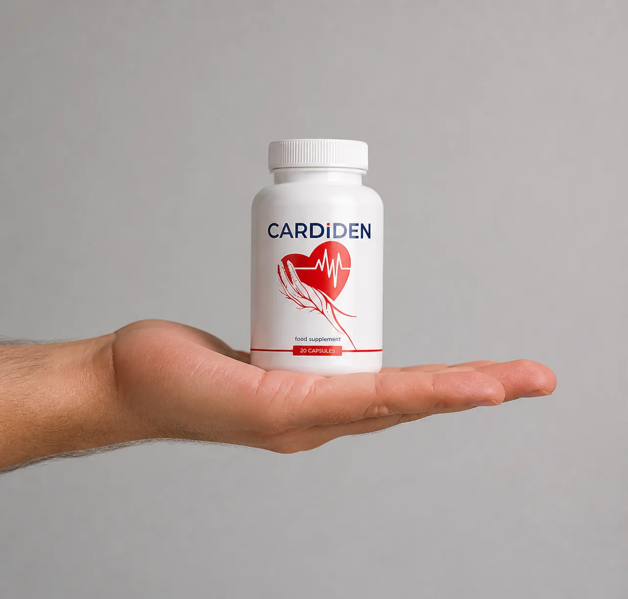 Cardiden — Verpackung in der Hand