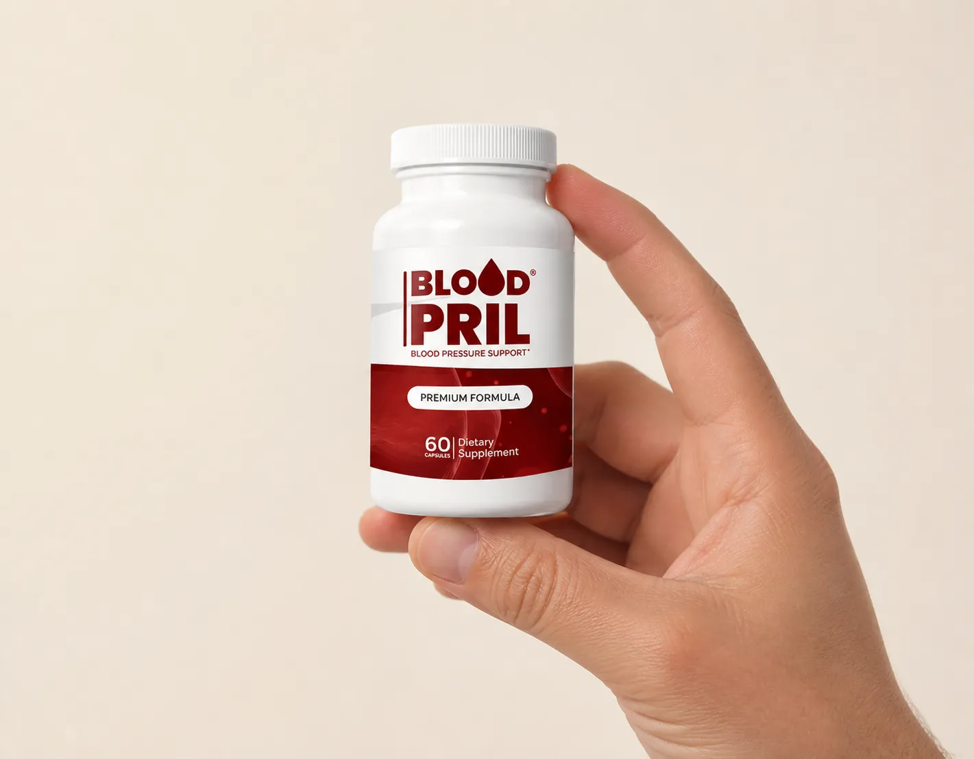 Bloodpril — Verpackung in der Hand