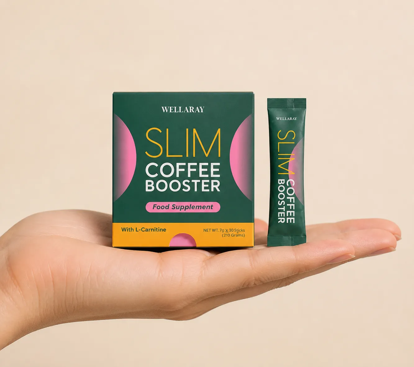 Wellaray — Verpackung in der Hand