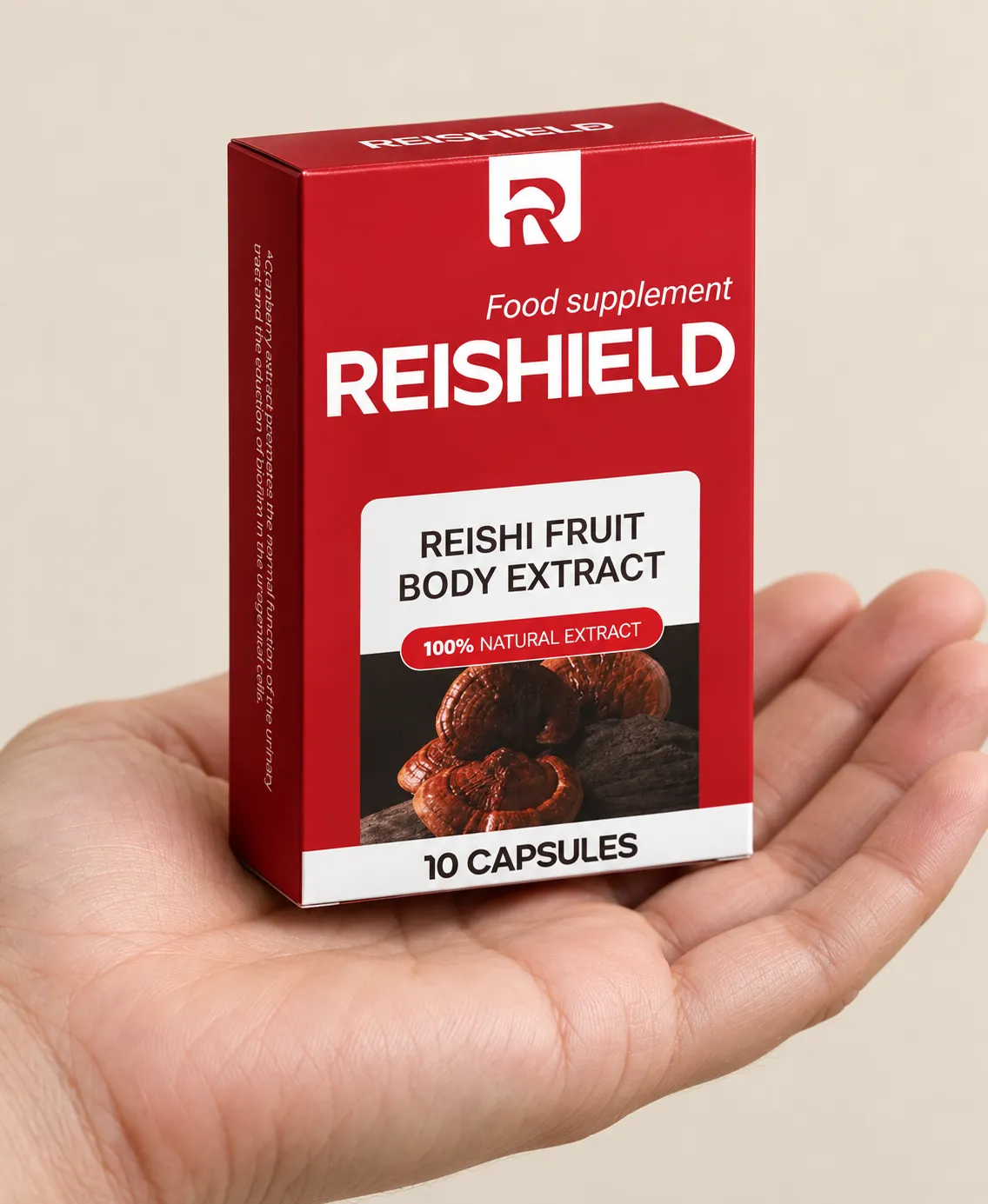 Reishield — Verpackung in der Hand