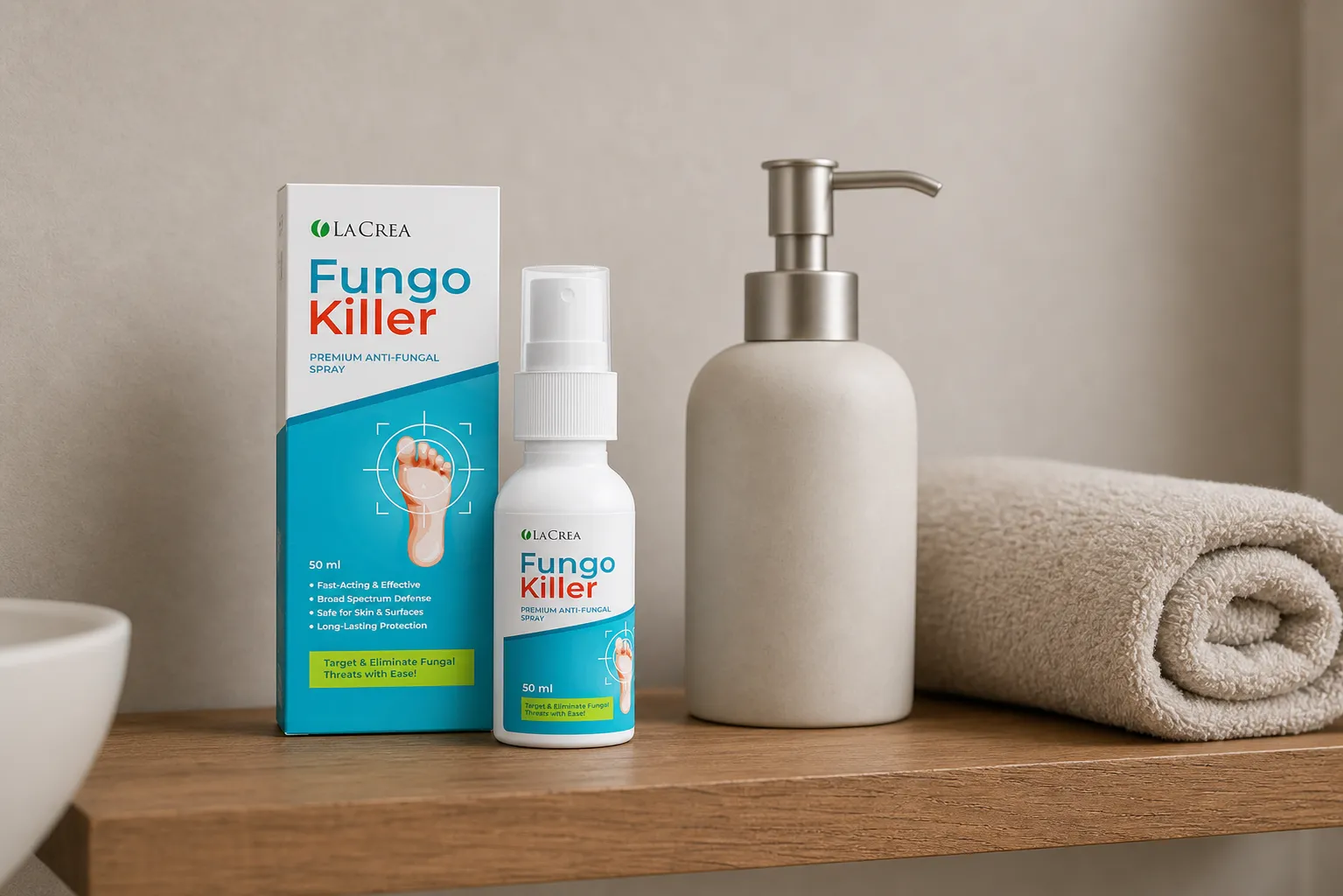 Fungokiller — Verpackung im Alltag