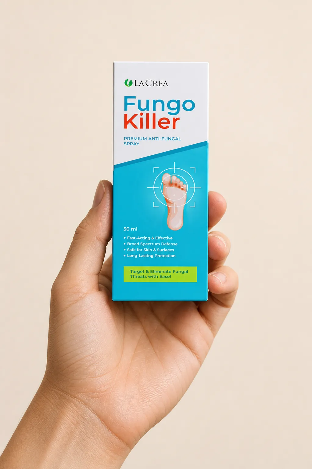 Fungokiller — Verpackung in der Hand
