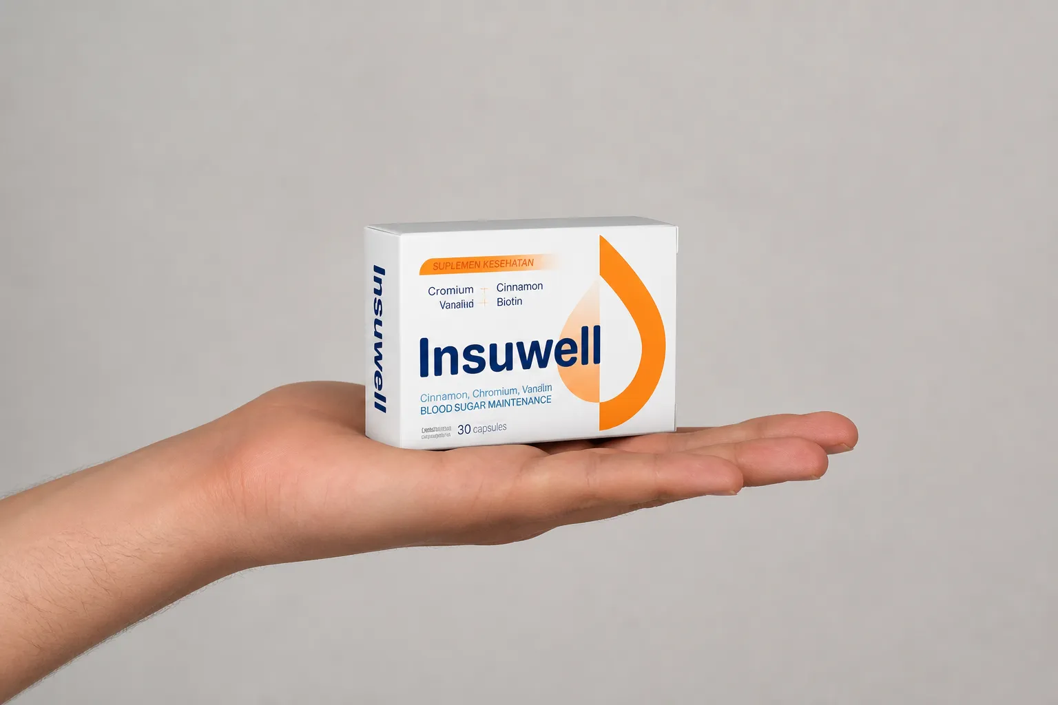 Insuwell — Verpackung in der Hand