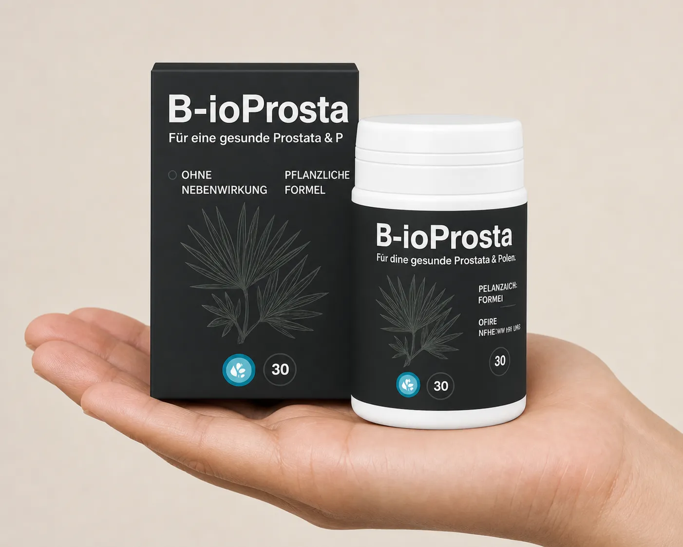 Bio-Prosta — Verpackung in der Hand
