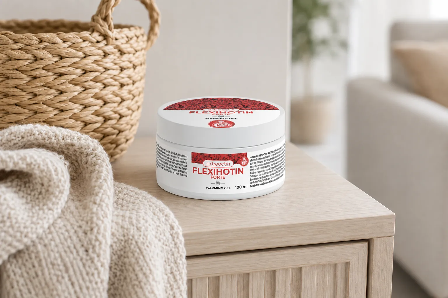 Flexihotin Forte — Verpackung im Alltag