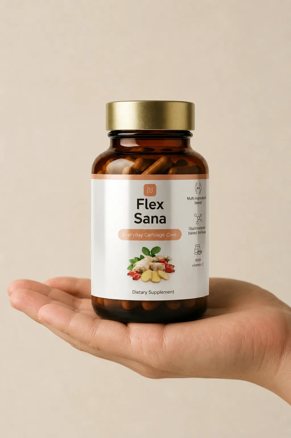 Flex Sana — Verpackung in der Hand