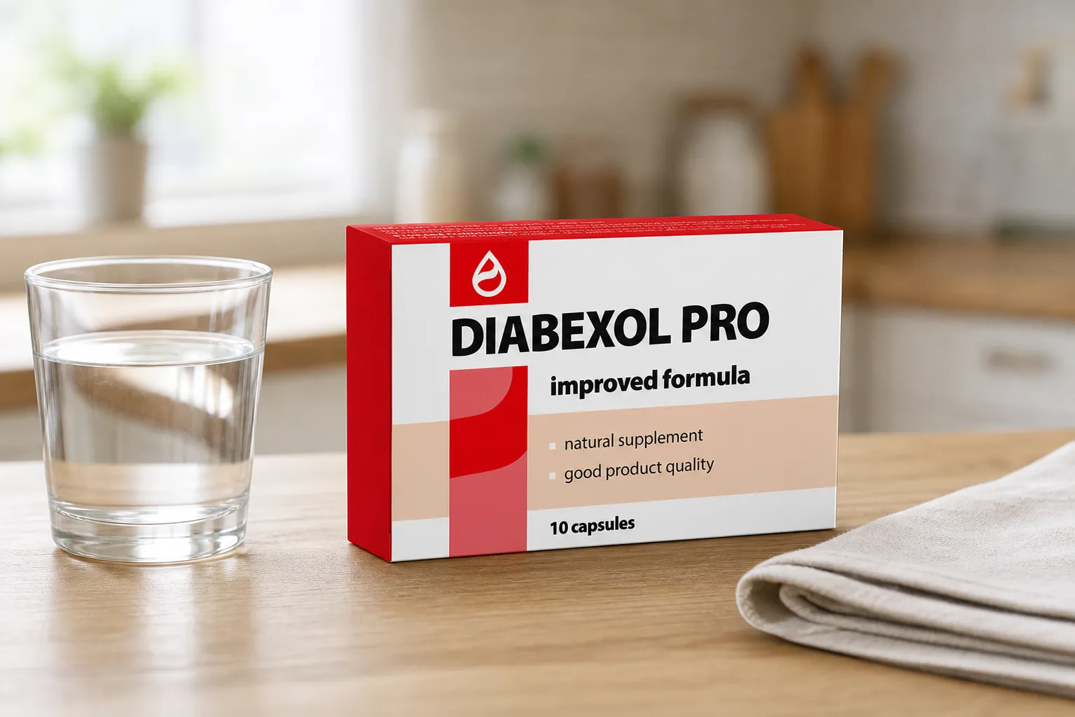 Diabexol Pro — Verpackung im Alltag