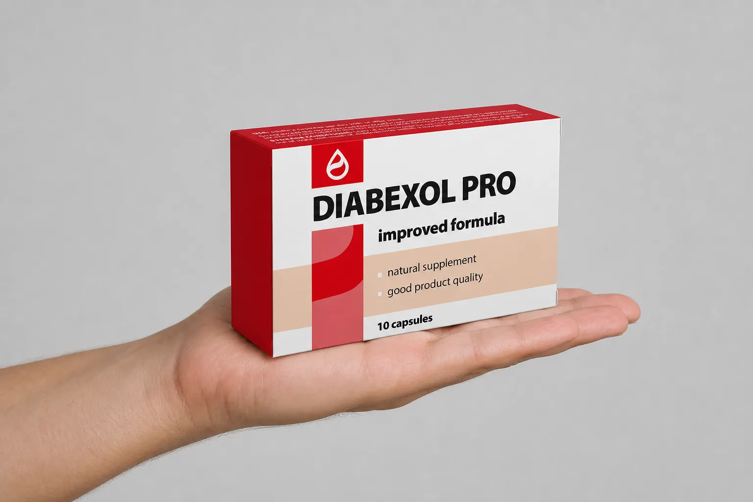 Diabexol Pro — Verpackung in der Hand