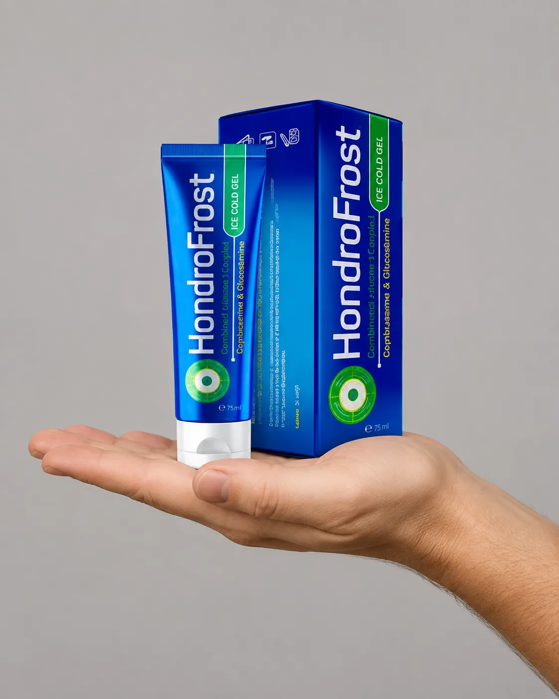 Hondrofrost — Verpackung in der Hand